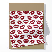 Tissu Baiser au rouge à lèvres