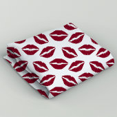 Tissu Baiser au rouge à lèvres