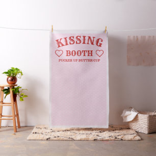 Tissu Baiser Booth Party Prop Photo Booth Backdrop