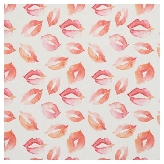 Tissu Baisers aquarelle (Échantillon)