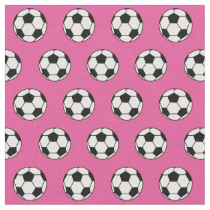 Tissu Bal De Football Joli Rose