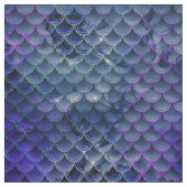 Tissu Balances de sirènes bleues et violettes (Échantillon)