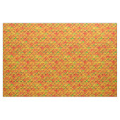 Tissu Balances orange et verte tombées (Yard)