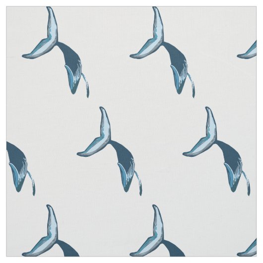 Tissu Baleine bleue (Échantillon)