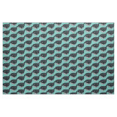 Tissu Baleine d'art populaire sur sarcelle (Yard)