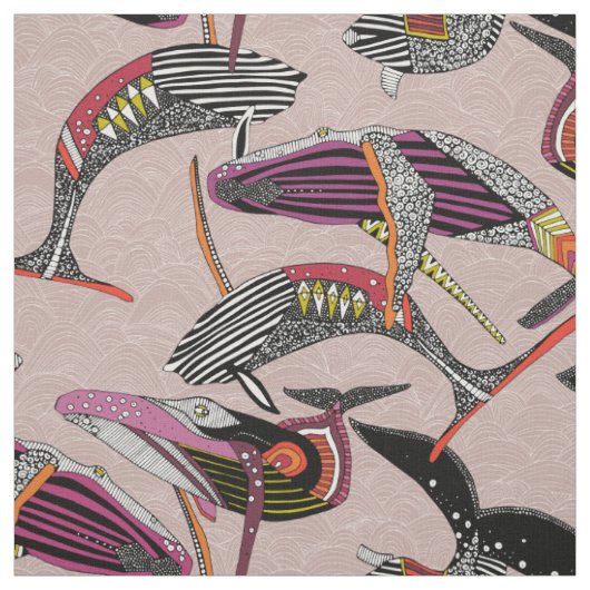 Tissu baleines à bosse argile (Échantillon)