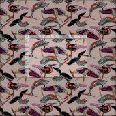 Tissu baleines à bosse argile (Carreau)