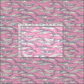 Tissu baleines de Minke violet pastel magenta (Carreau)