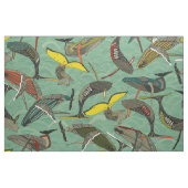Tissu baleines et vagues jade (Fat Quarter)