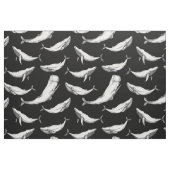 Tissu Baleines noires (Yard)