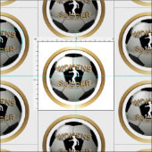 Tissu Balle de football féminin (Carreau)