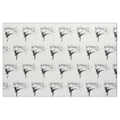 Tissu Ballerina Dancing with Music Notes (Fat Quarter)