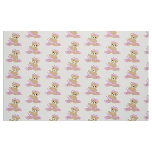 Tissu Ballerina Teddy Bear (Fat Quarter)