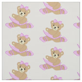 Tissu Ballerina Teddy Bear (Échantillon)