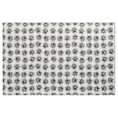 Tissu Balles noires, Paws de chien, Paws de chat, Plan (Fat Quarter)