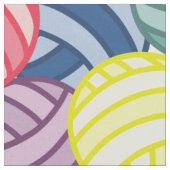 Tissu Ballons colorés de fils (Fermer)