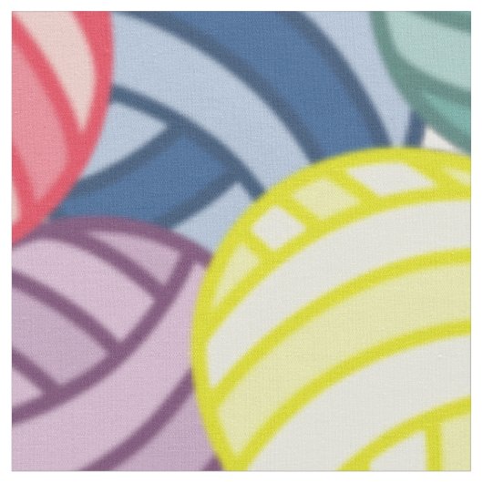 Tissu Ballons colorés de fils (Fermer)