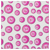 Tissu Ballons de Bingo rose mignonne à motif (fermé)