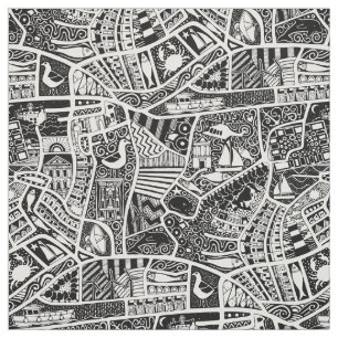 Tissu balnéaire rural noir