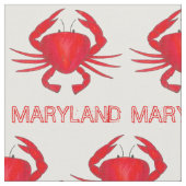 Tissu Baltimore Maryland Red Hard Shell Bay Crabal (Fermer)