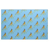 Tissu Baltimore Oriole Bird Blue (Yard)