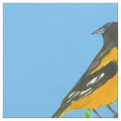 Tissu Baltimore Oriole Bird Blue (Fermer)