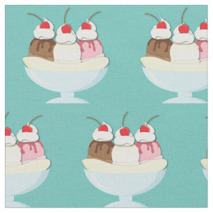Tissu Banane Split Glace