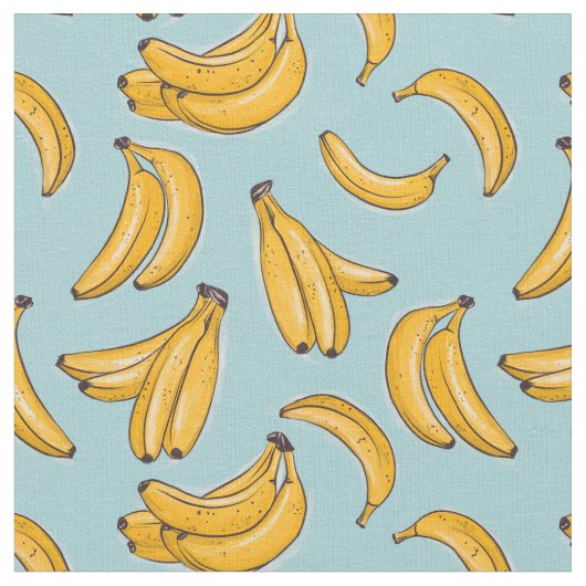 Tissu Bananes aquarelle (Fermer)