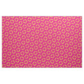 Tissu Bananes Fruits mignons Cuisine sotte rose (Yard)