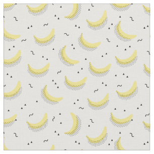 Tissu Bananes géométriques