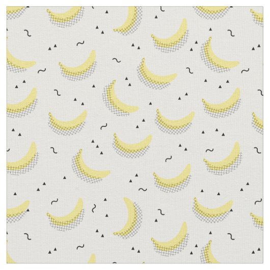 Tissu Bananes géométriques (Fermer)