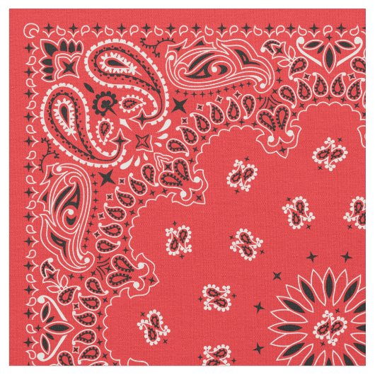 Tissu Bandana Rouge (Fermer)