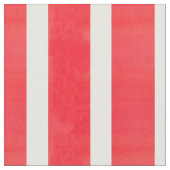 Tissu Bande d'aquarelle blanche rouge (Fermer)