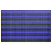Tissu Bande de fleur folk bleue noire (Yard)
