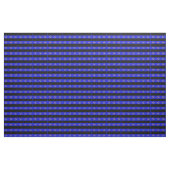 Tissu Bande de fleur folk bleue noire (Fat Quarter)