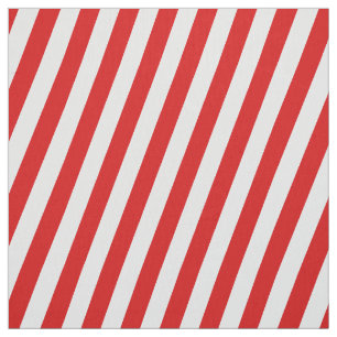 Tissu Bande de vacances rouge et blanc