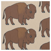 Tissu Bande dessinée de bison (fermé)