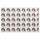 Tissu bande dessinée de blanc de foie d'ess (Fat Quarter)