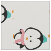 Tissu Bande dessinée mignonne de pingouin (Détail)