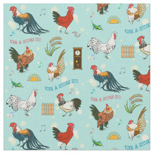 Tissu Bande dessinée sans couture mignonne de motif de