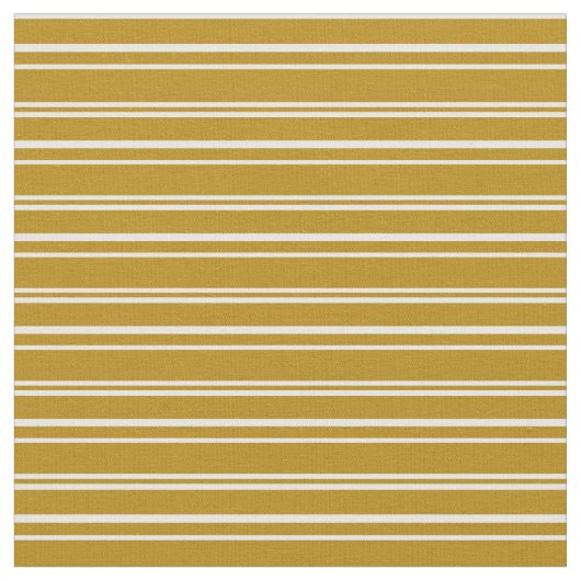 Tissu Bande dorée foncée et bandes blanches (Fermer)