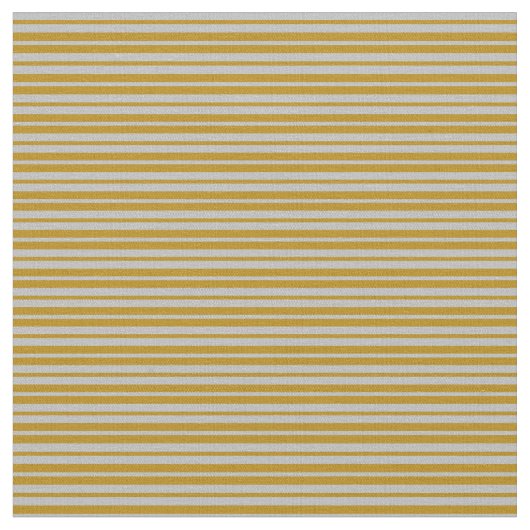 Tissu Bande dorée foncée et rayures grises (Fermer)