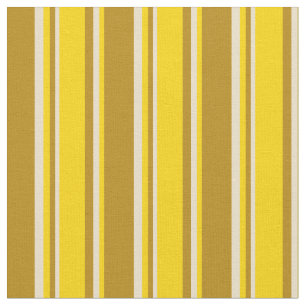 Tissu Bande dorée foncée, Jaune & Tan Colorée
