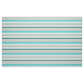 Tissu Bandes blanches d'aqua mignonnes (Fat Quarter)