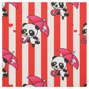 Tissu Bandes De Bonbons Rouge Et Blanc