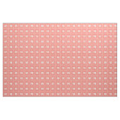 Tissu Bandes de corail monogramme (Yard)