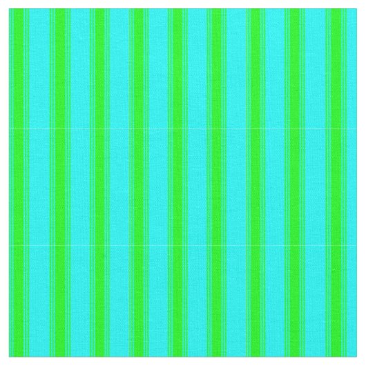Tissu Bandes de couleur Aqua et Lime (Fermer)