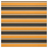 Tissu Bandes de couleur orange foncé, noire et blanche (Échantillon)