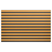 Tissu Bandes de couleur orange foncé, noire et blanche (Fat Quarter)