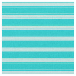 Tissu Bandes de couleur Turquoise foncée et Turquoise